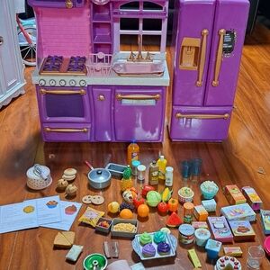 Deluxe Purple Play Kitchen Set with Accessories